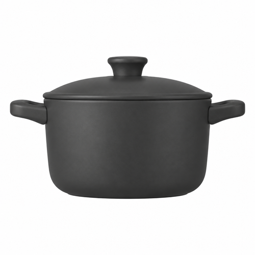 Concept image of charcoal cooking pot, side view