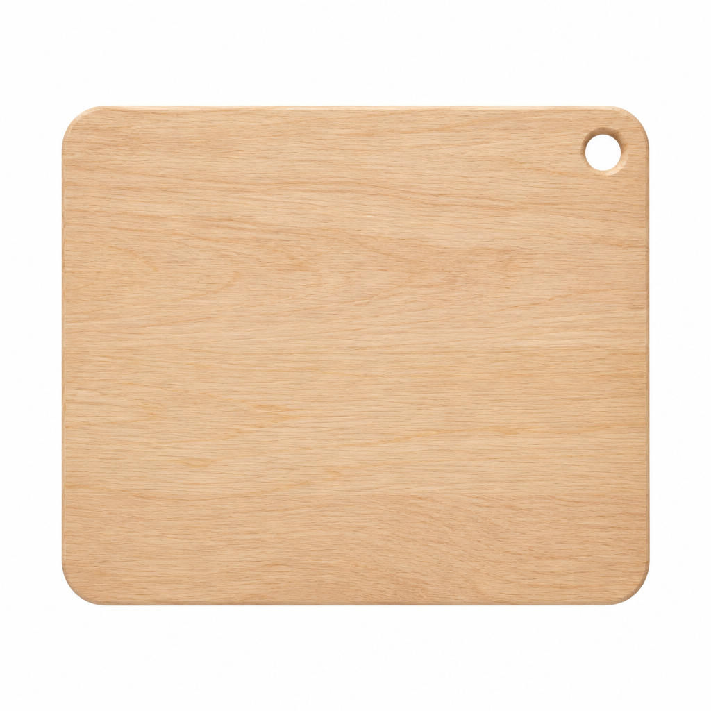 Concept natural cutting board, side view